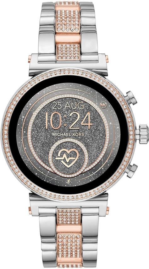 montre femme michael kors connectée|michael kors diamond watch women's.